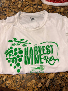 Harvest Wine Run - Ladies Tee in White