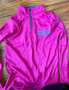 GIRLS 1/4 zip jacket- Pink (YOUTH)