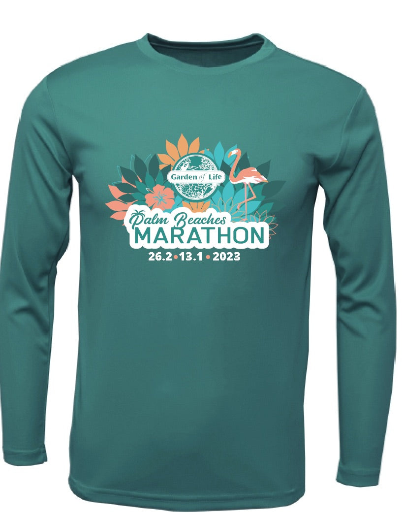2023 OFFICIAL 26.2/13.2 L/S UNISEX  in TEAL