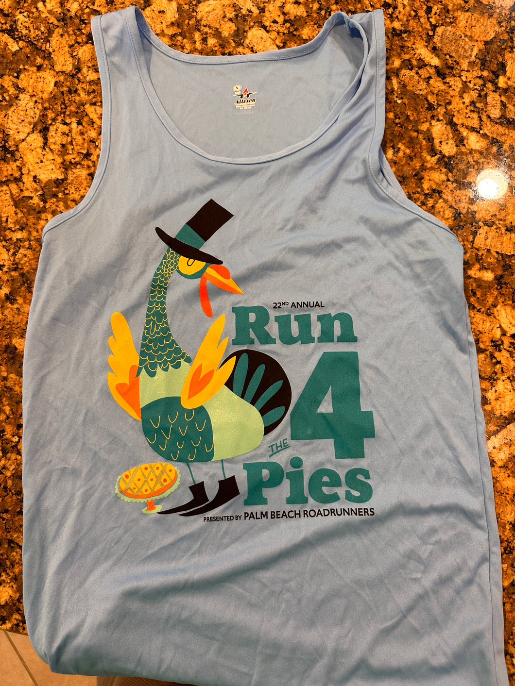 Unisex Tank - Run 4 the Pies - Light Blue