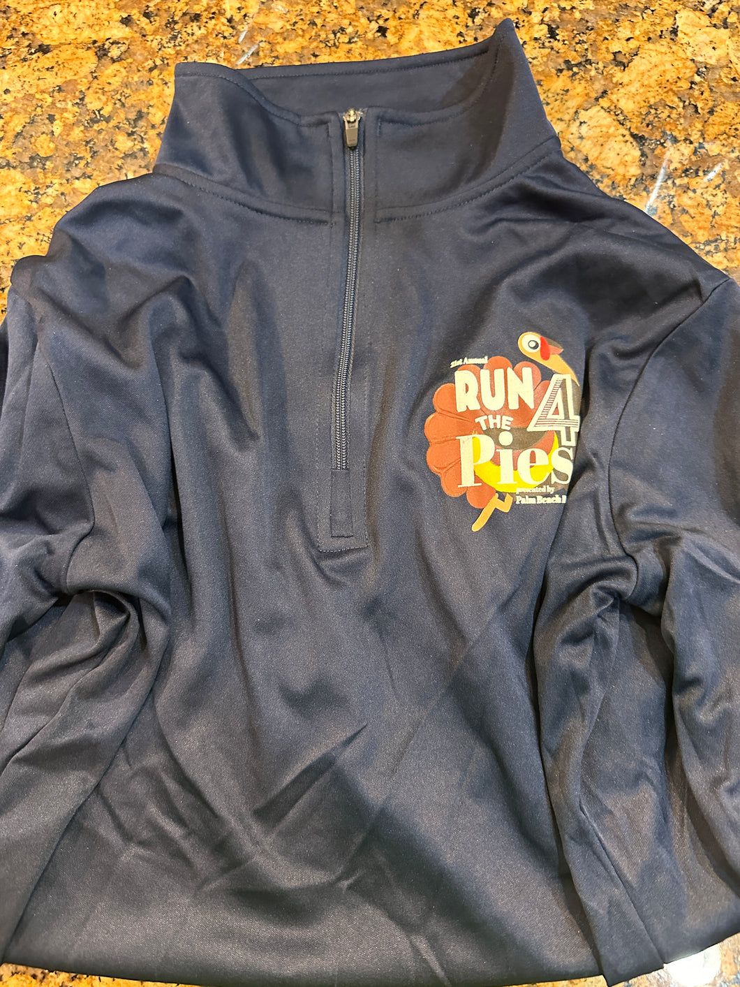 Ladies 1/4 Zip Jacket in Navy (Run 4 Pies)