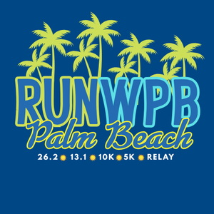 RUN WPB  in Ladies Racerback tank or Unisex Tech S/S Tee in 4 colors
