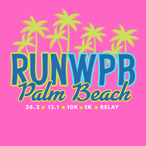 RUN WPB  in Ladies Racerback tank or Unisex Tech S/S Tee in 4 colors