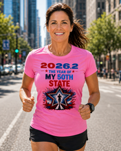 Load image into Gallery viewer, Short-Sleeve Unisex Tech Tee (My 50th State w Star logo))
