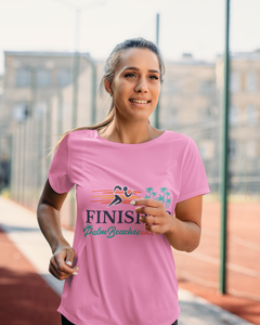 Ladies Finisher S/S shirt in Pink