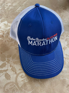 Trucker Hat- Palm Beaches Marathon- Blue/White