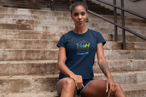 Ladie's Tee - Conquer the Hill -  Navy